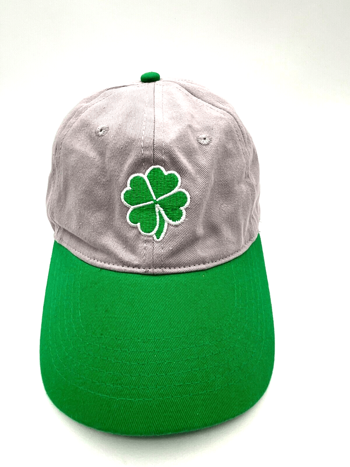 NWOT Lucky Shamrock Green & Gray Adjustable Cap