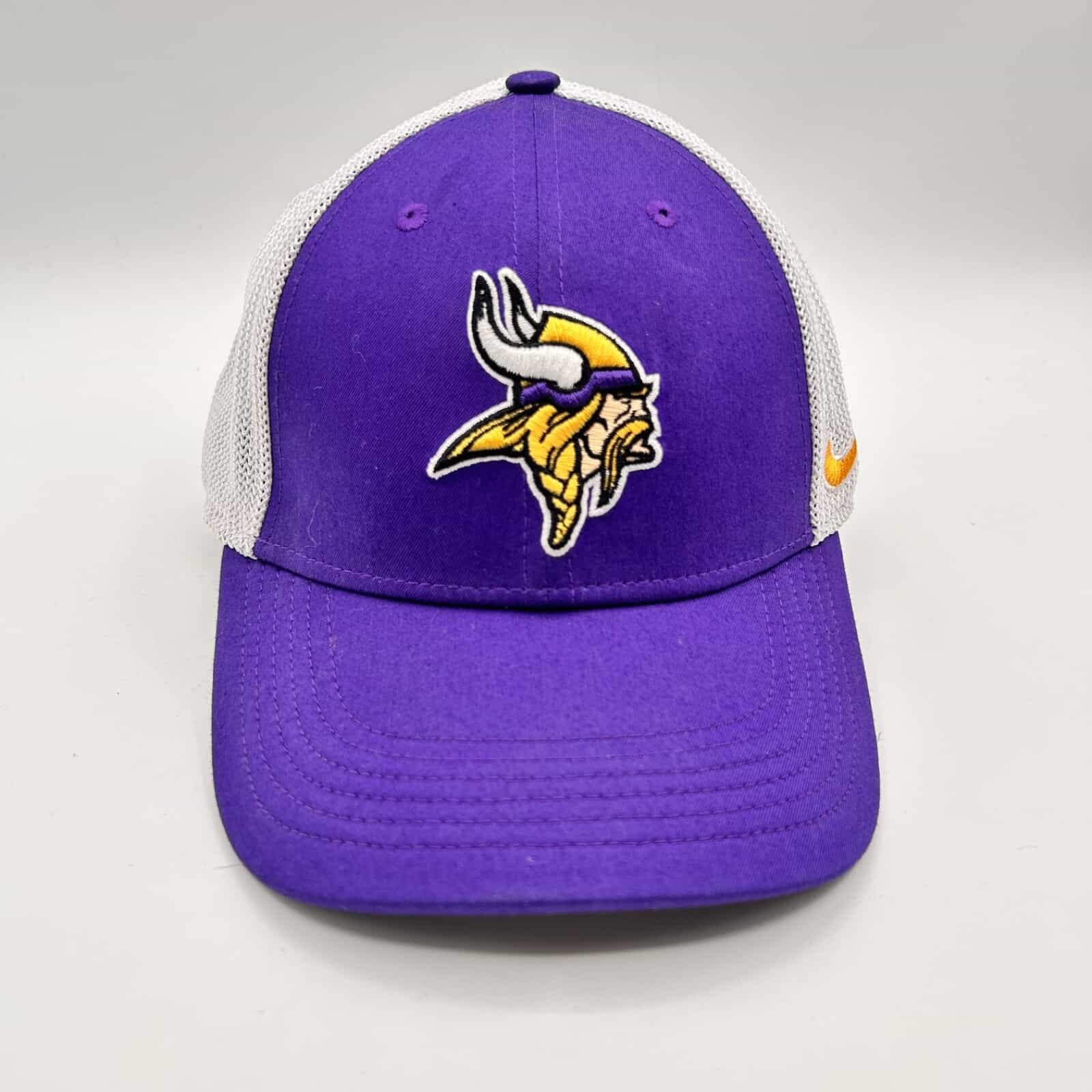 NWOT NIKE Legacy91 DriFit MN Vikings Purple & White Stretch Hat Band Cap