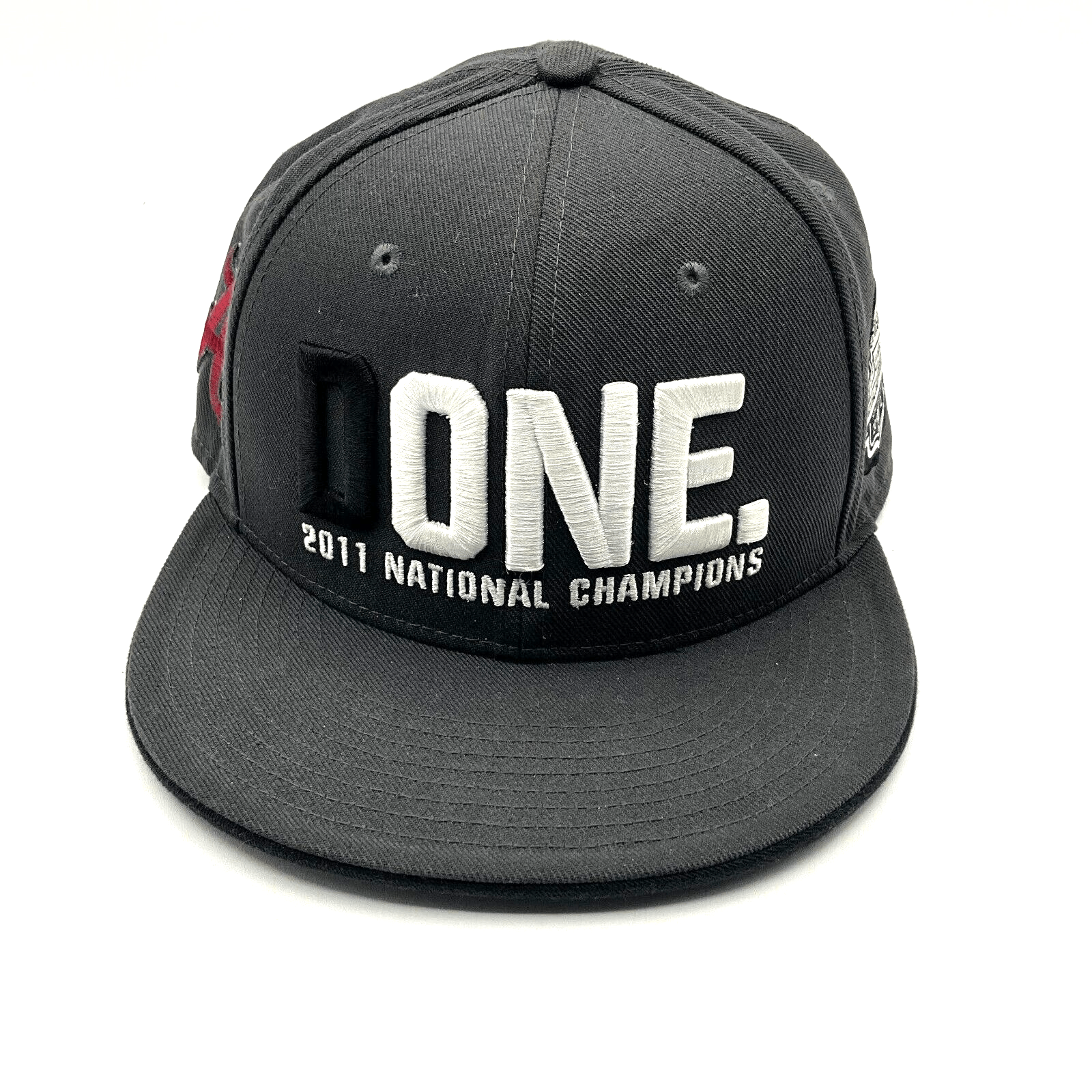 NWOT Nike Team Alabama 2011 BCS 'Done' Nat. Champs Gray Snapback Cap