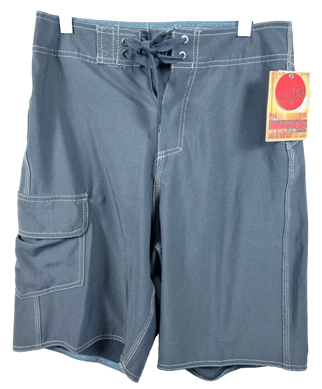NWT Burnside Swim Trunks Mens Black Size 28 Laces Closure