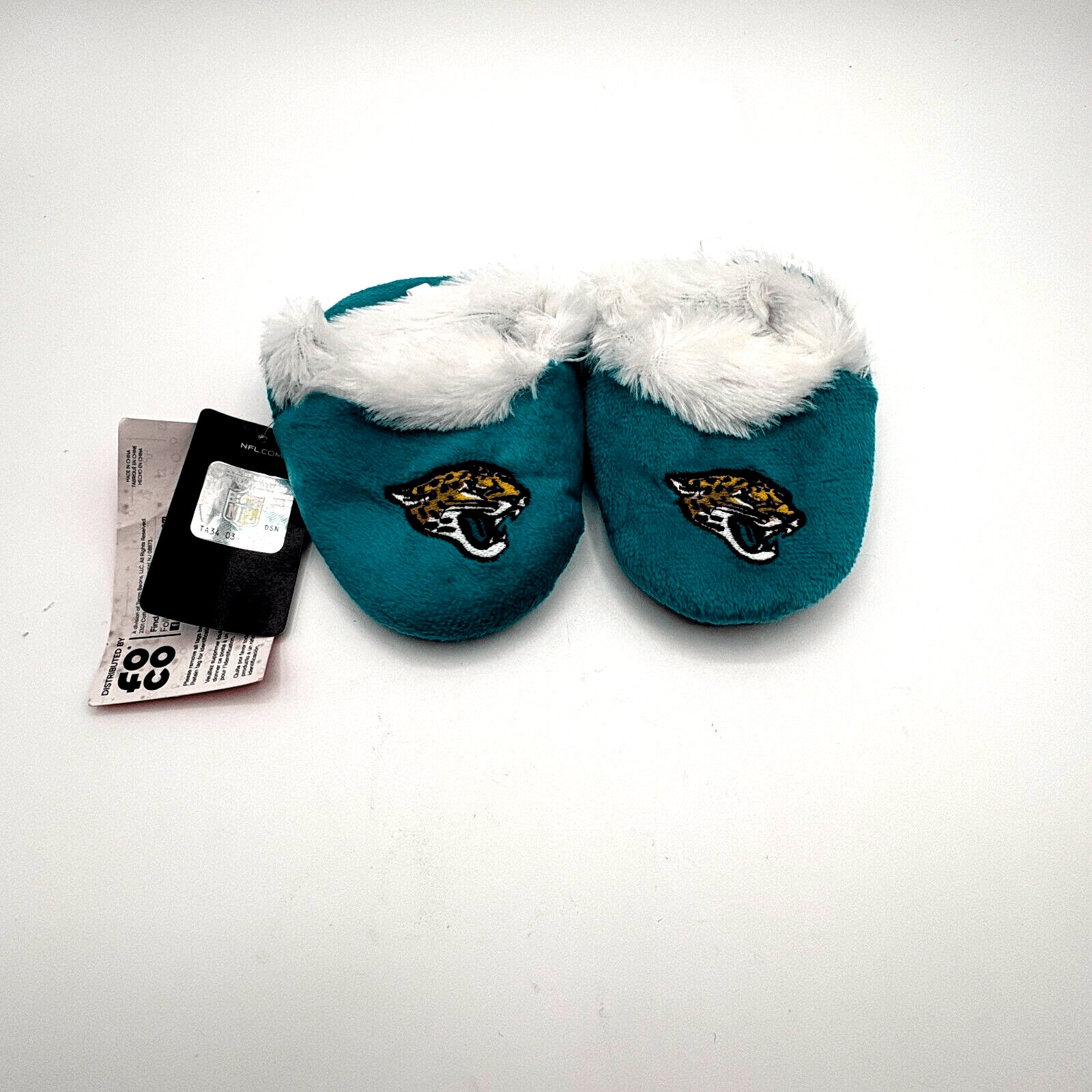 NWT FOCO Babies Jacksonville Jaguars Slippers Kids XL