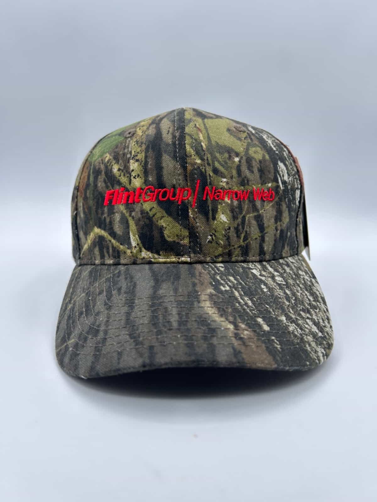 NWT Mossy Oak Full Camo Hat AdjustablHook/Loop Strap "Flint Group/Narrow Web"