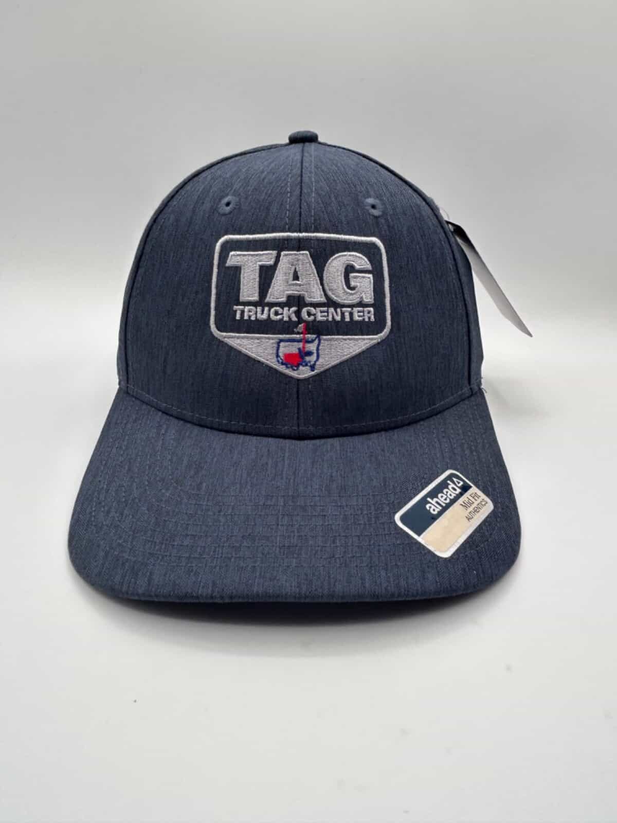 NWT TAG Truck Center Strap Back Hat Cap Blue Ahead Mid Fit Authentics