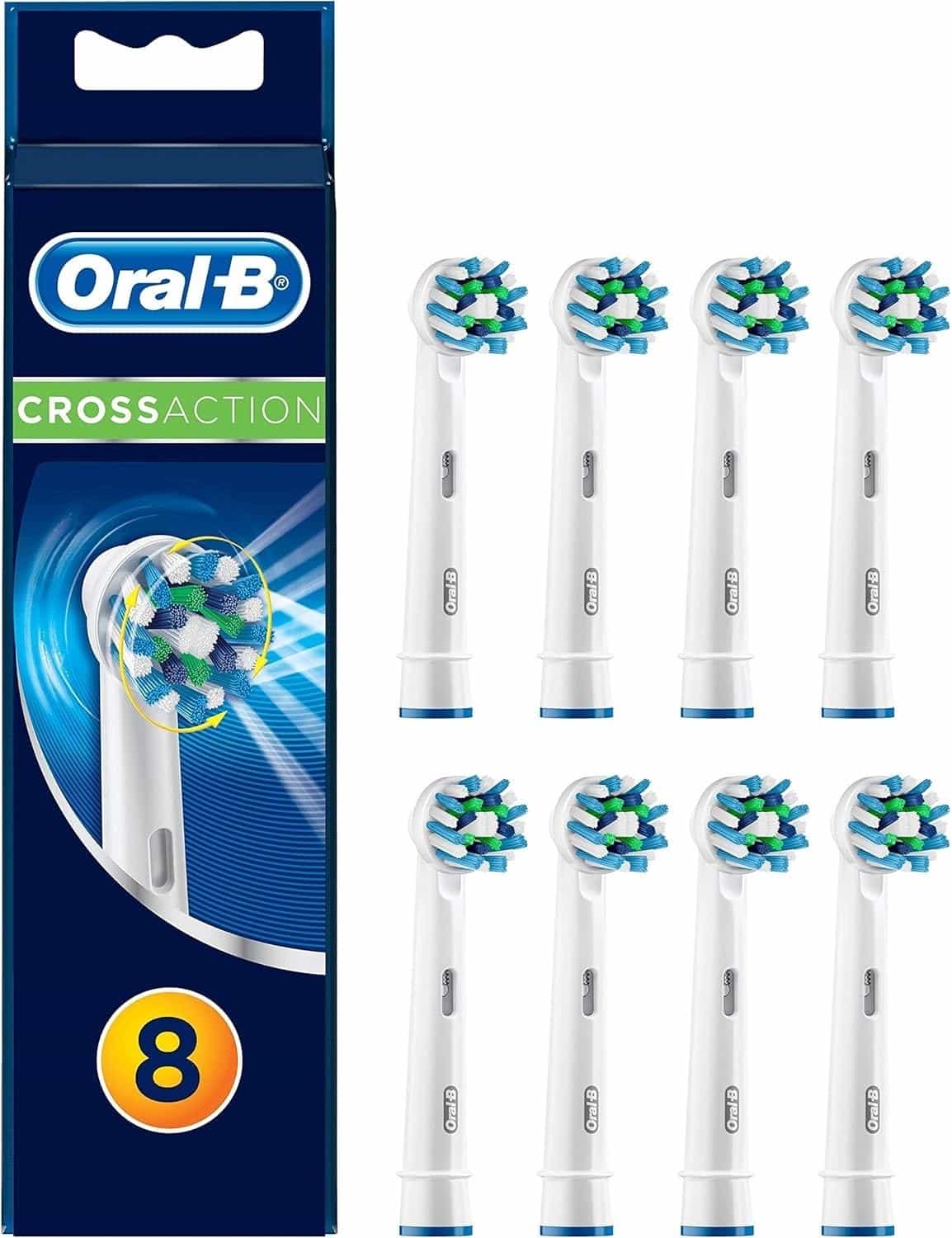 Oral-B PRO Cross Action Clean Maximizer Toothbrush Heads Pack of 8