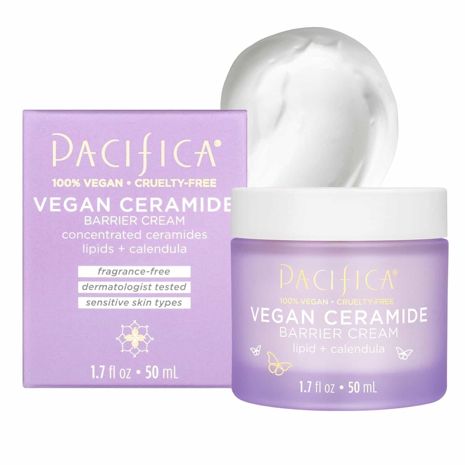 Pacifica Vegan Ceramide Barrier Cream w/Niacinamide & Shea Butter 1.7 oz