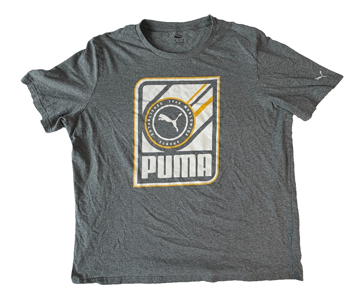 Puma Graphic T-Shirt Gray 2XL "Worldwide Sports Est 1948"