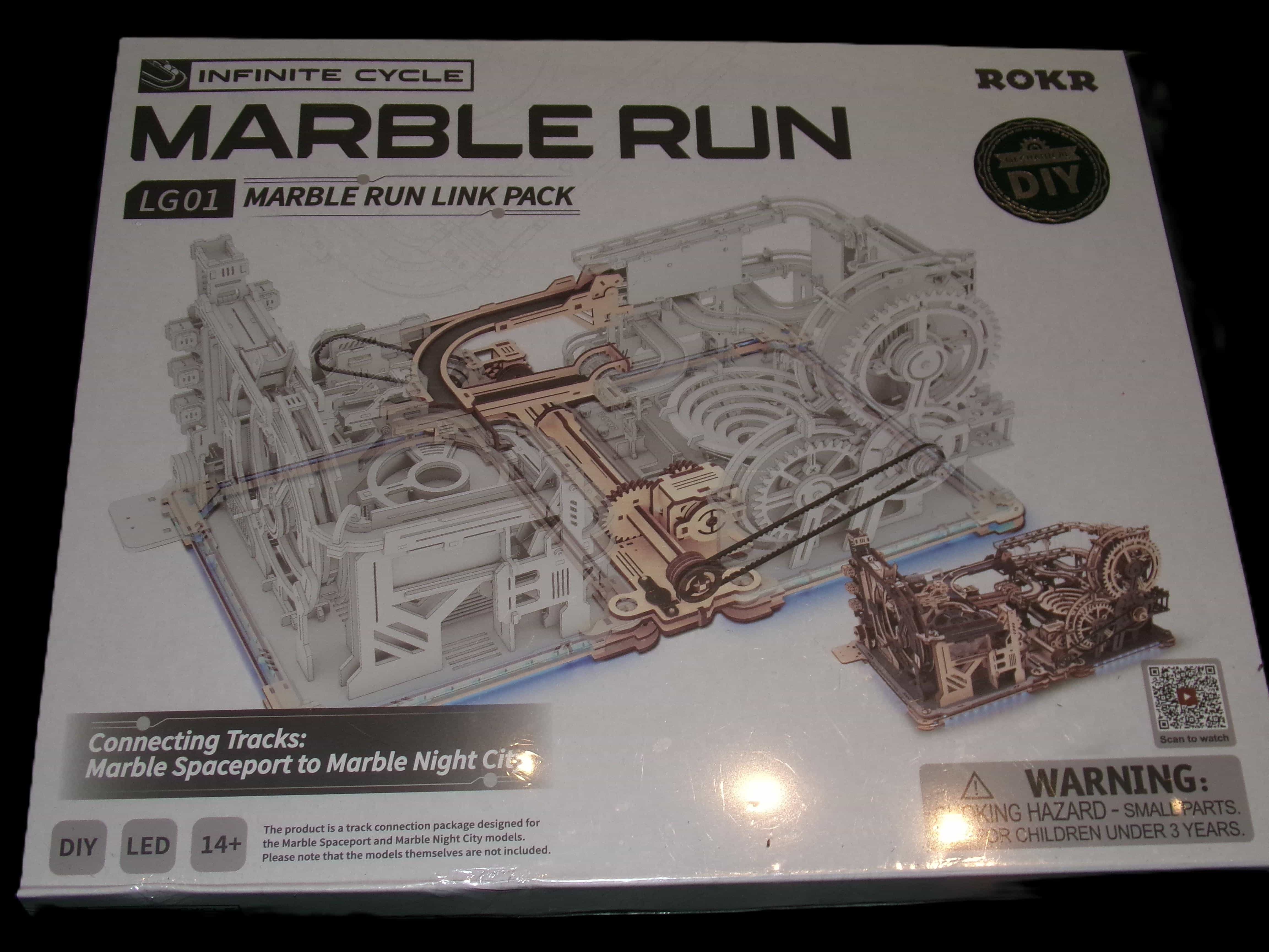 ROKR Infinite Cycle MARBLE RUN Link Pack LG01 Marble Spaceport & Night City