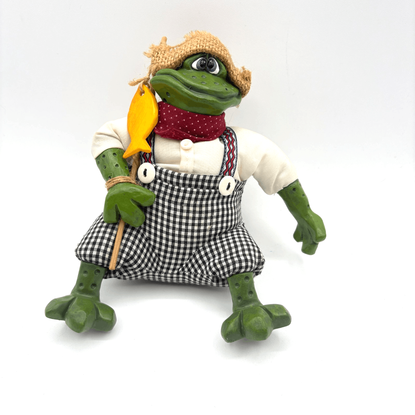 Russ Berrie and Co. The Country Folks 'Tadpole' Frog Doll