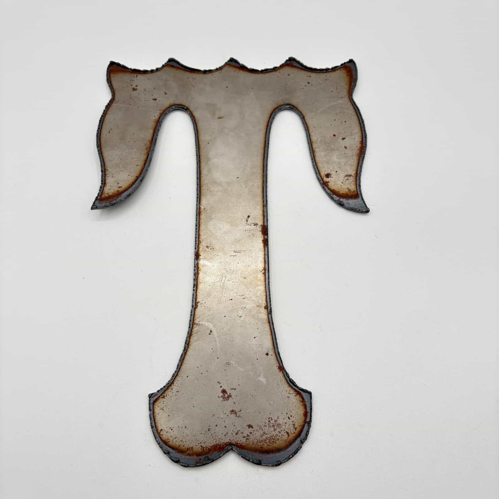 Rustic Metal Wall Art 'T' Decor