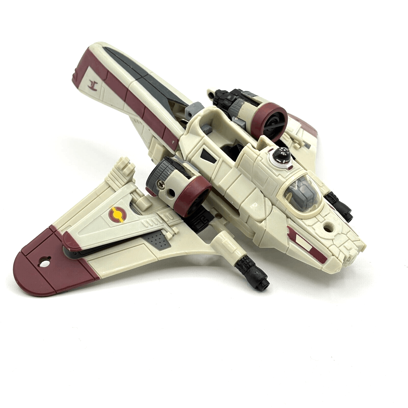 Transformers Star Wars Clone Pilot ARC 170 Incomplete for Parts