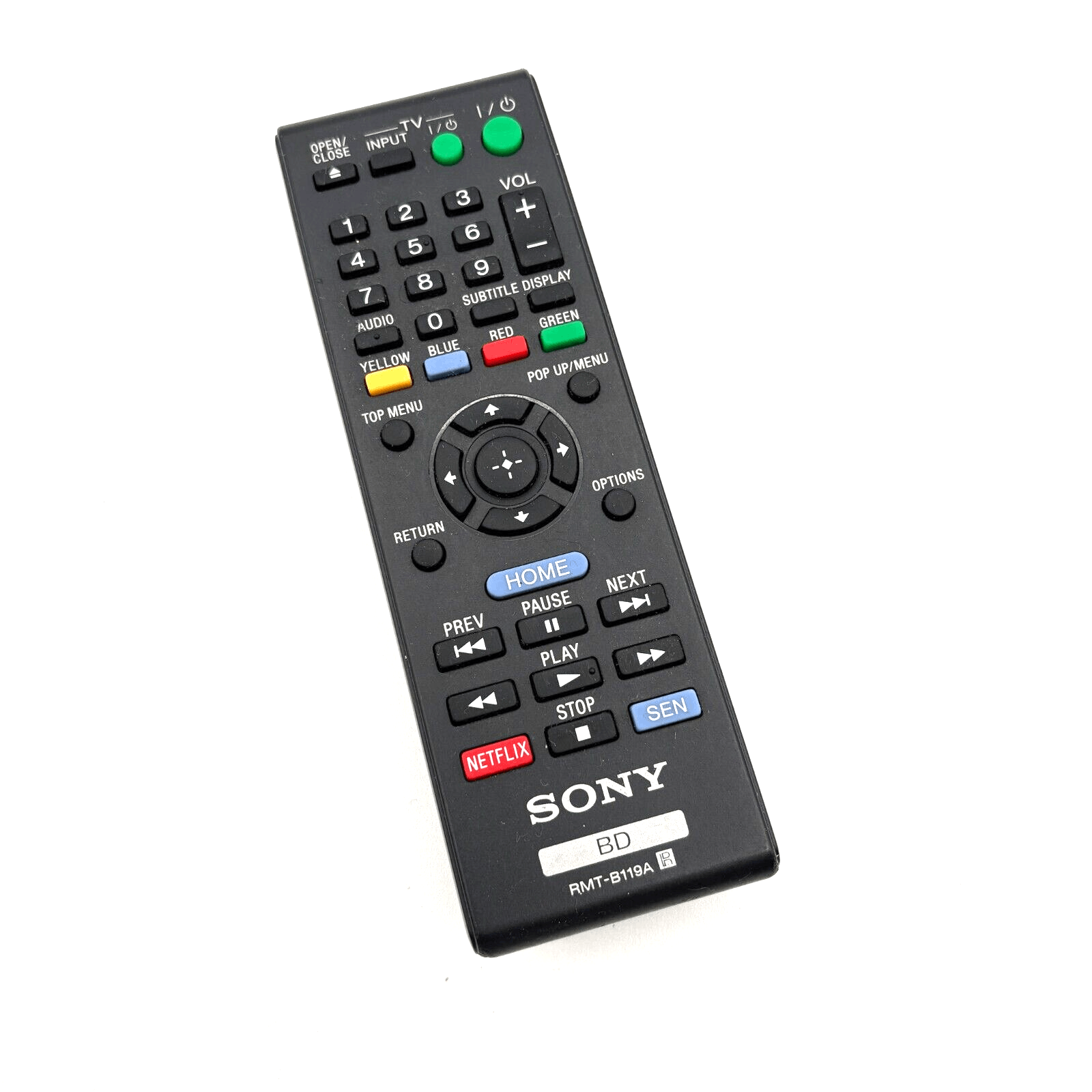 USBRMT Remote RMT-B119A for Sony DVD BluRay Player BDP-S5100