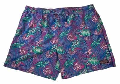 Vineyard Vines Swim Trunks Men's 2XL Turtle Floral Shorts Preppy Outdoor Casual