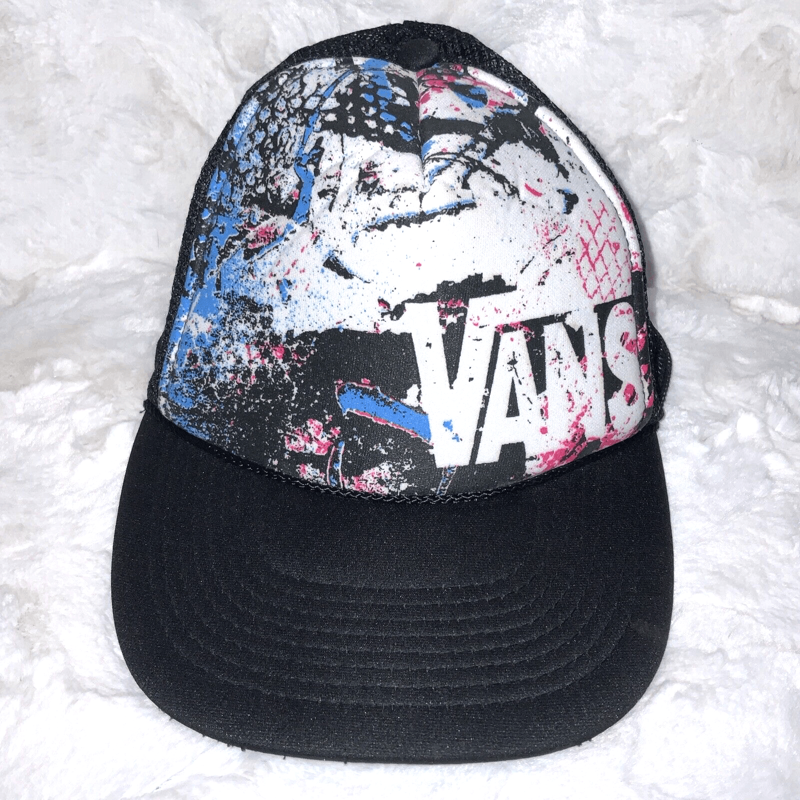 Vintage Vans Snapback Hat Trucker Cap Mesh Cap Skateboard Cap