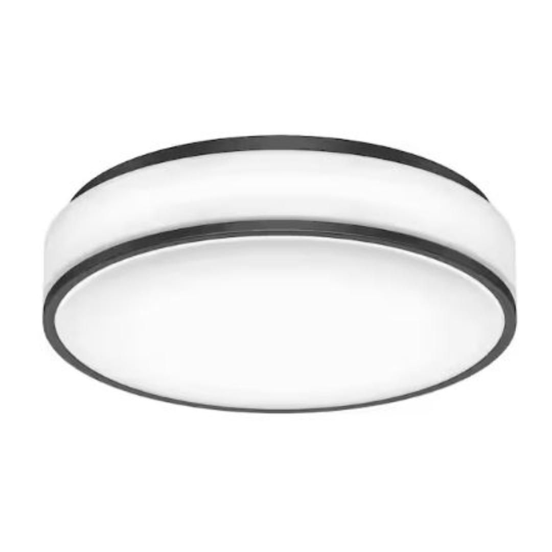Artika FM-GI5C-HD2BL Giada 13 in. Black 5CCT Integrated Selectable LED Flush Mount Ceiling Light