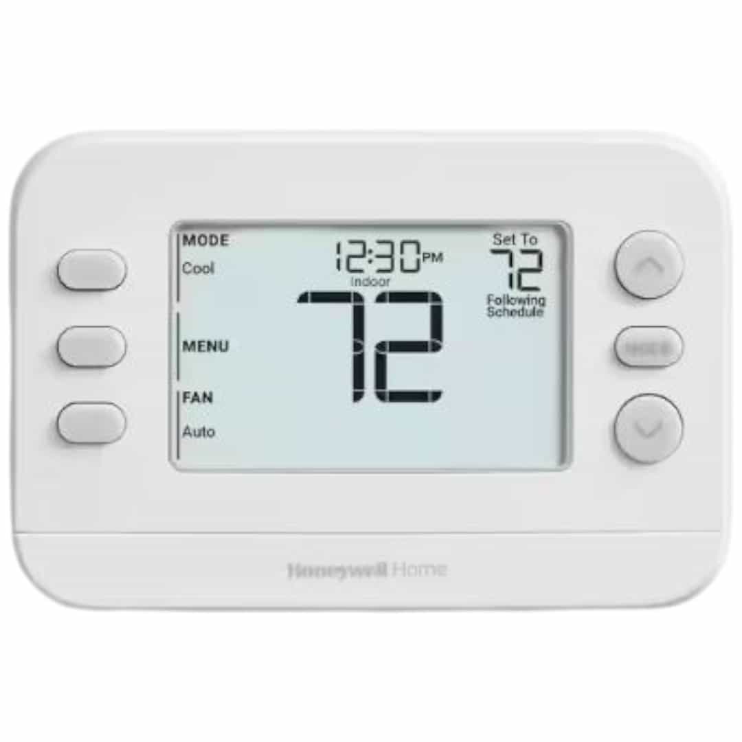 Honeywell Home RTH20B/N X2P Programmable Thermostat, Single-Stage, 1-Heat/1-Cool, 5-2 Day Schedule