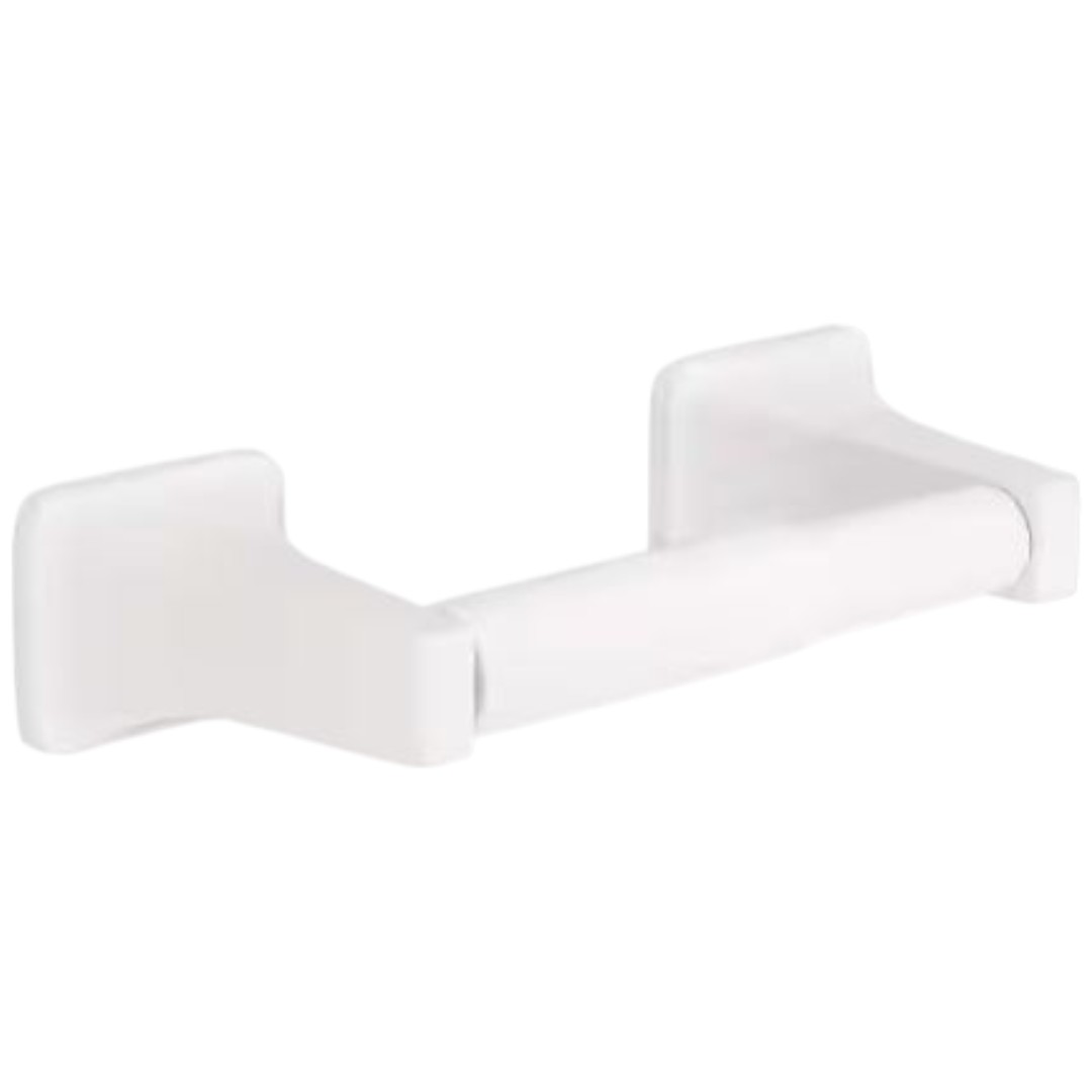 Franklin Brass D2408W Futura Wall Mount Spring Loaded Toilet Paper Holder Bath Hardware Accessory in White