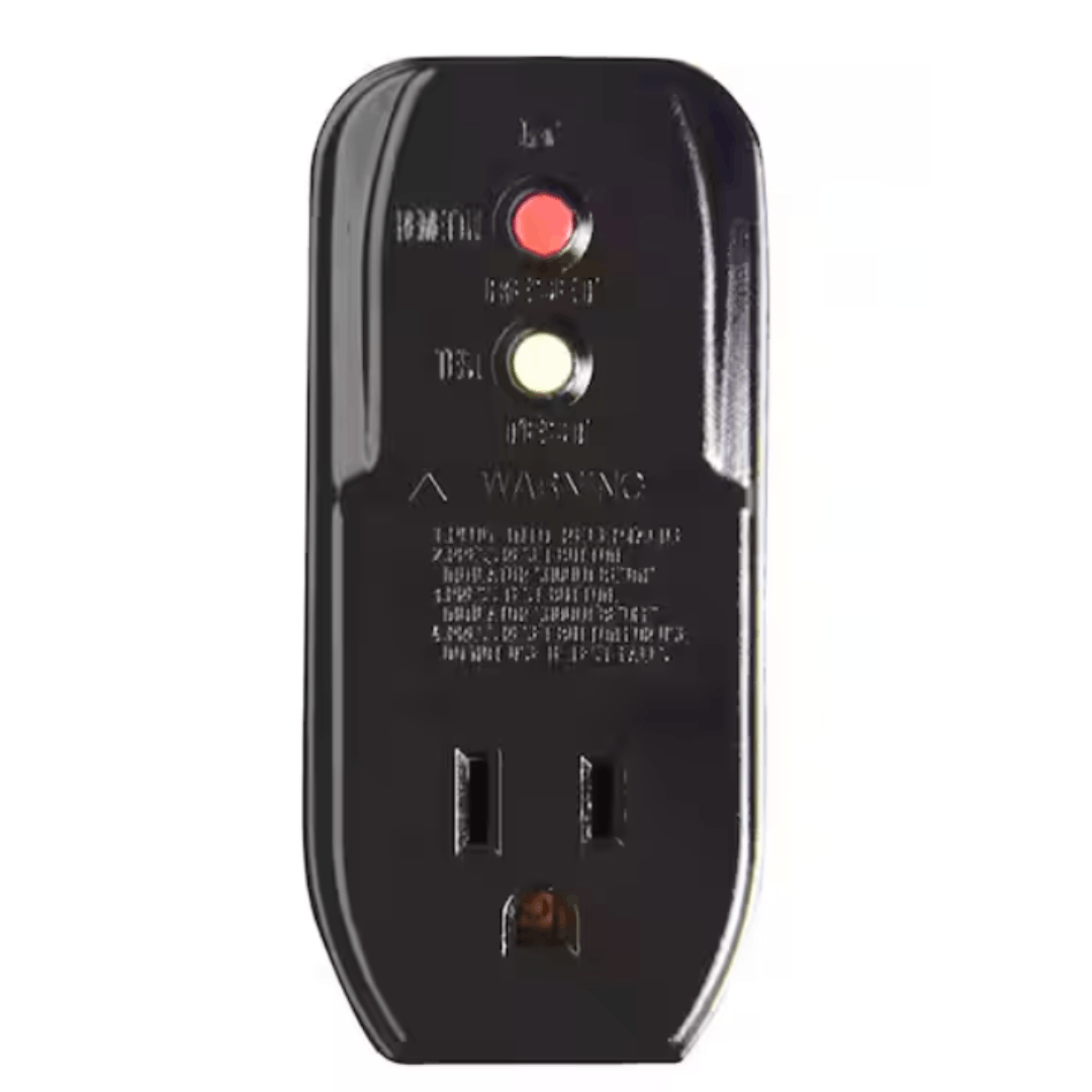 Voltec 04-00106 15 Amp Grounded GFCI Outlet Adapter