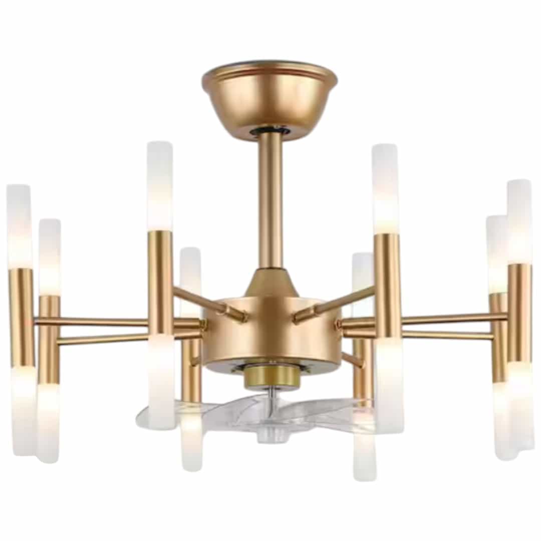 Oaks Aura DC2301 Farrell 23 in. Indoor French Gold Luxury Ceiling Fan with Lights, 6-Speed Reversible Quiet DC Motor Ceiling Fan w/Remote