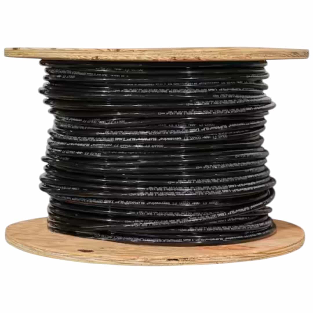 Cerrowire 112-4701J 500 ft. 1 Gauge Black Stranded Copper THHN Wire