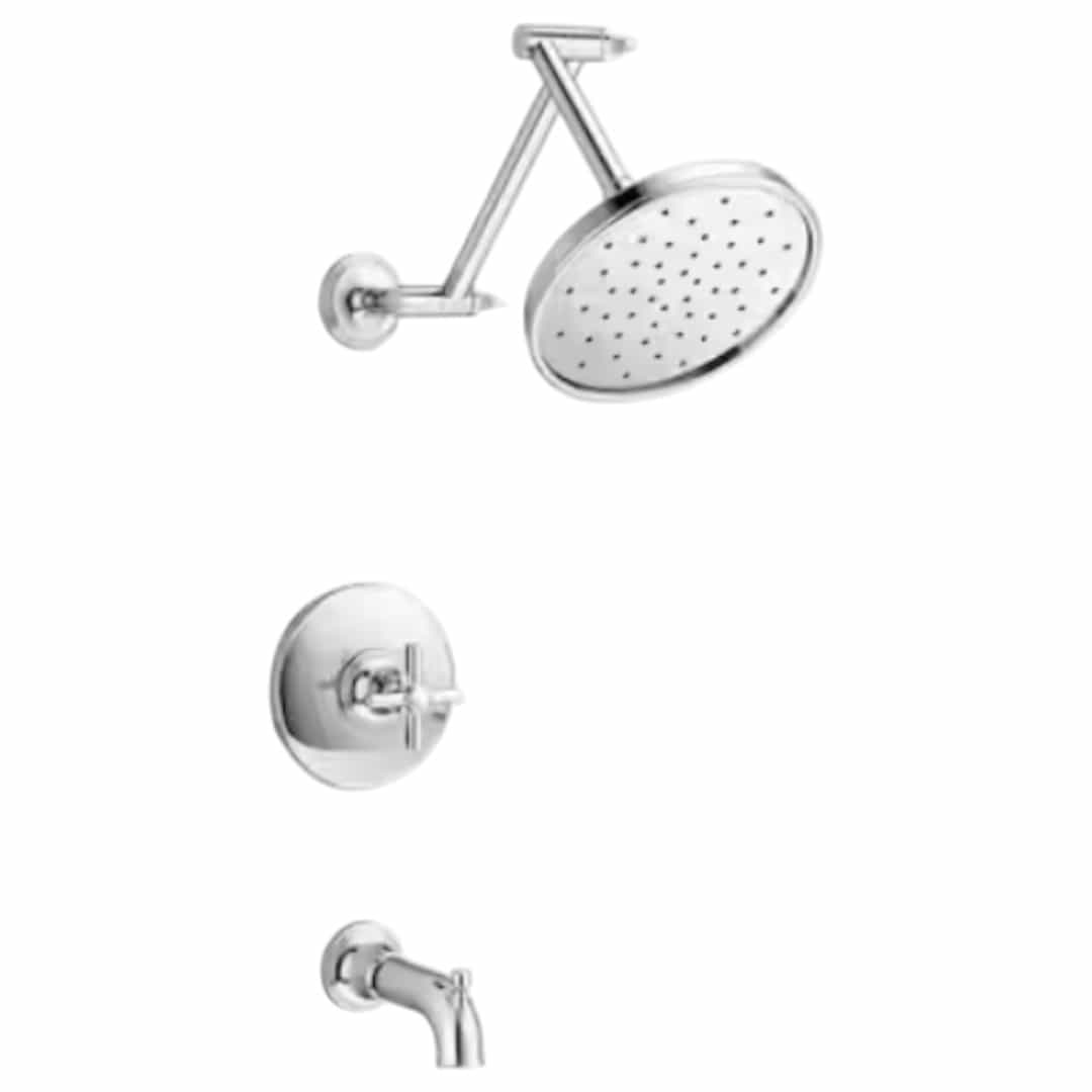 KOHLER R34530-3G-CP Paces Single Handle 3-Spray Tub and Shower Faucet 1.75 GPM in Polished Chrome (Valve Included)