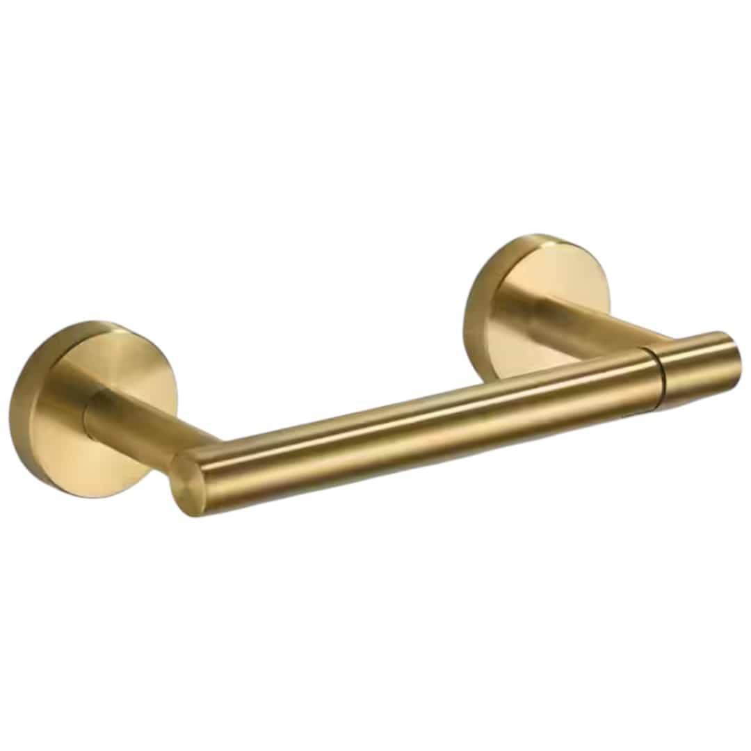 FORIOUS HH12401G Wall Mount Post Toilet Paper Holder in Gold