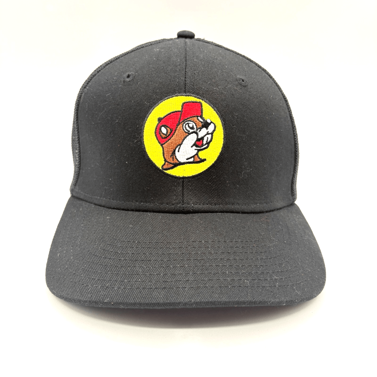 Buc-ees Black Mesh Trucker Stretch Fit Cap