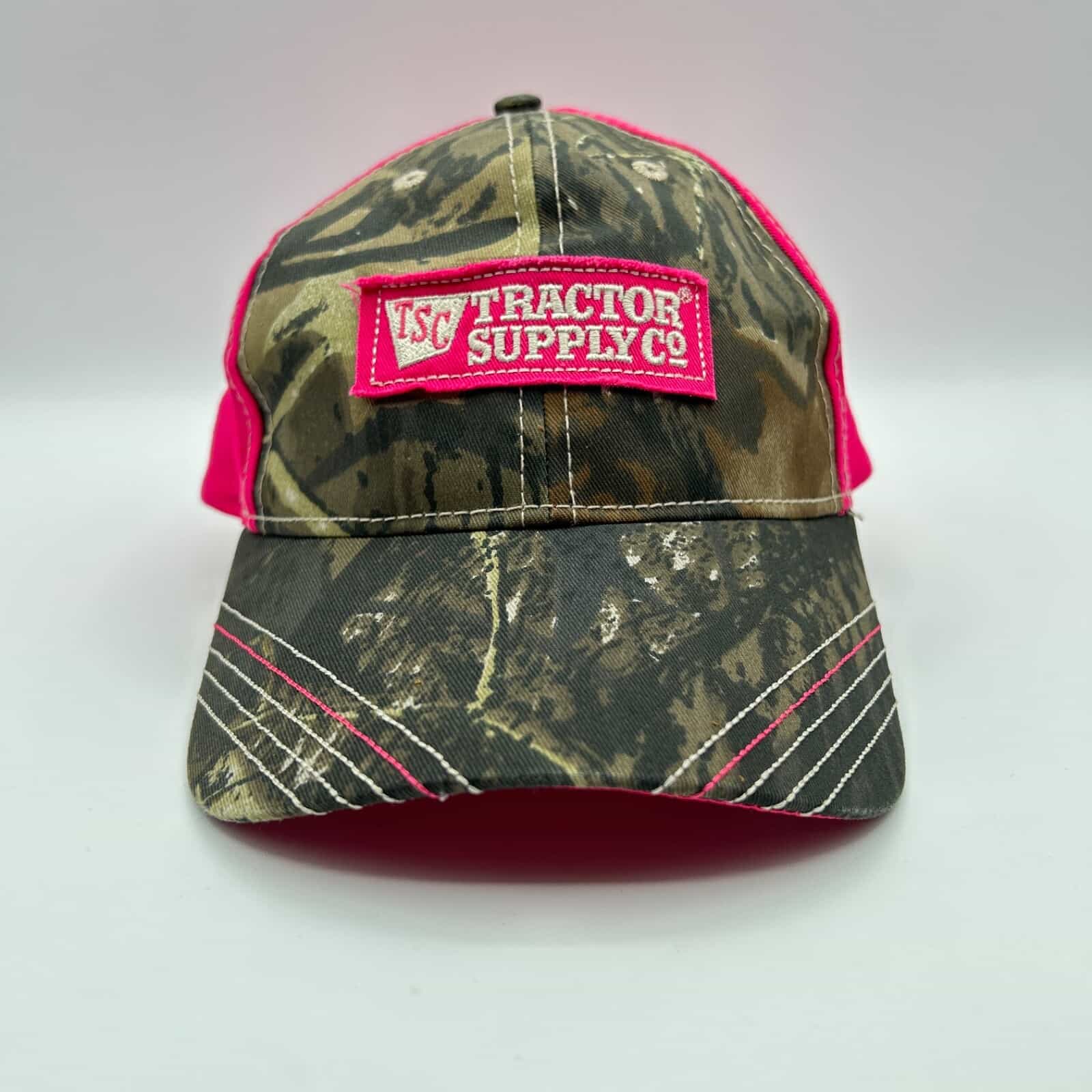 EUC Camo/Pink Tractor Supply Adjustable Cap