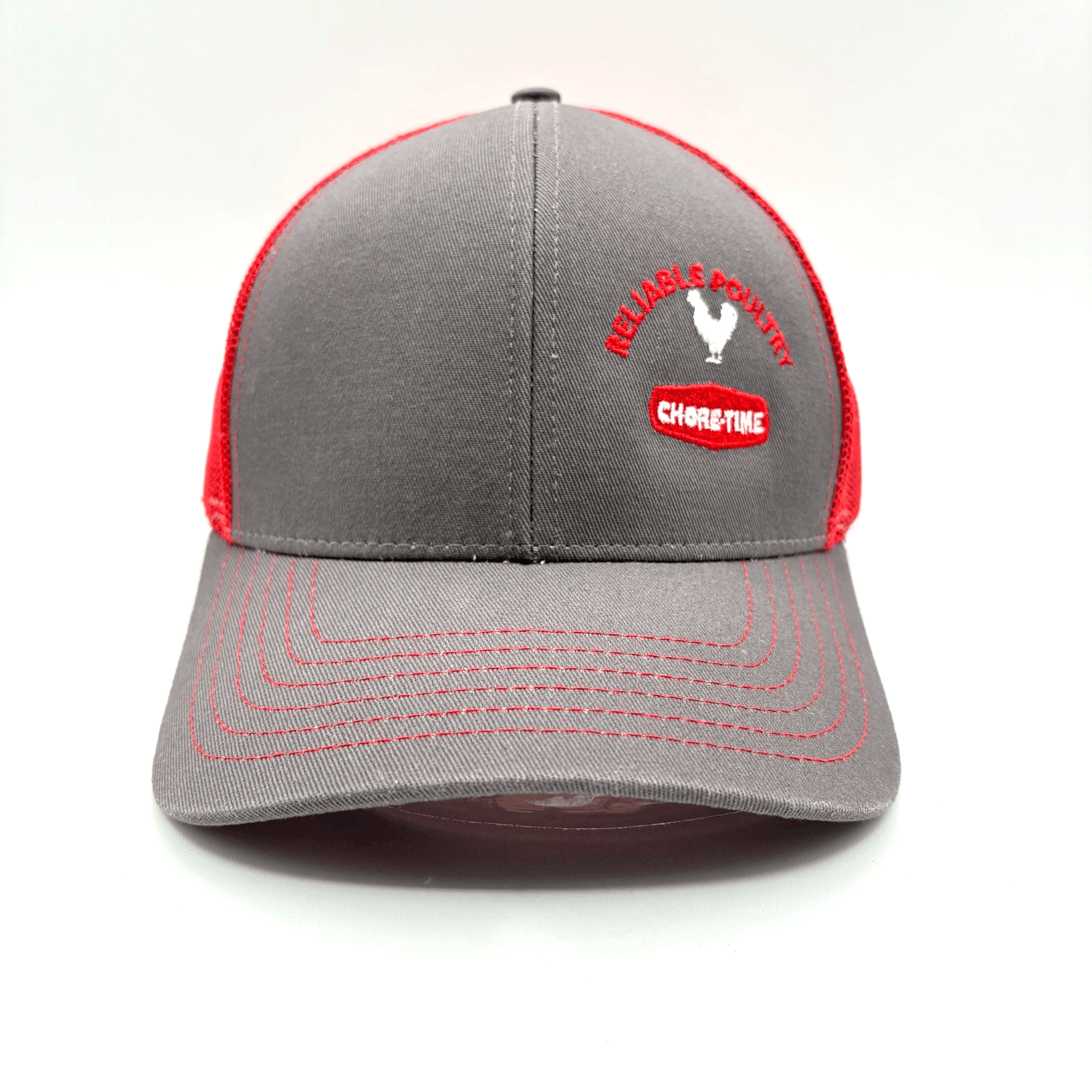 EUC Outdoor Caps Chore-Time Reliable Poultry Brown Mesh Trucker Snapback Cap