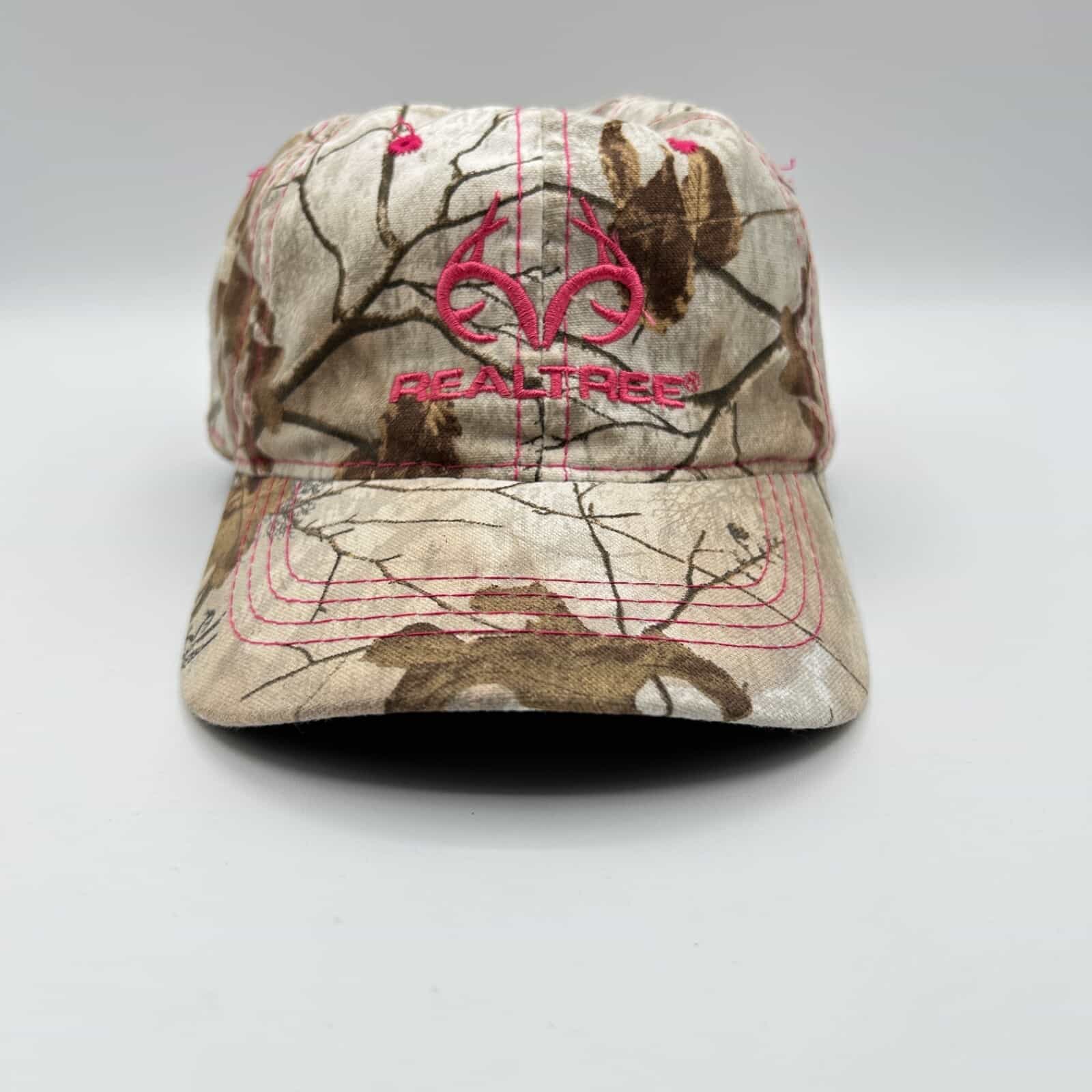EUC Realtree by Outdoor Caps Camo/Pink Adjustable Cap