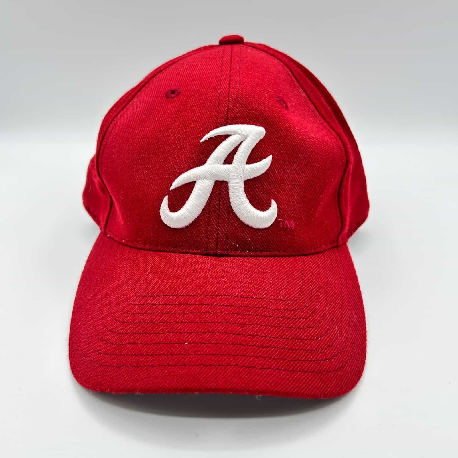 EUC Top of the World Red Alabama Fitted Cap 7-3/8