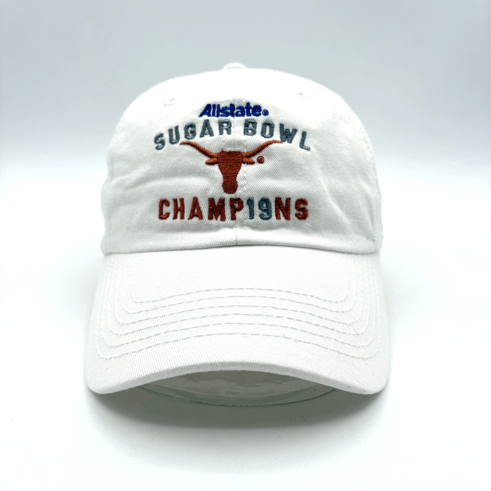 EUC Top of the World Unique 2019 Allstate Sugar Bowl Texas White Adjustable Cap