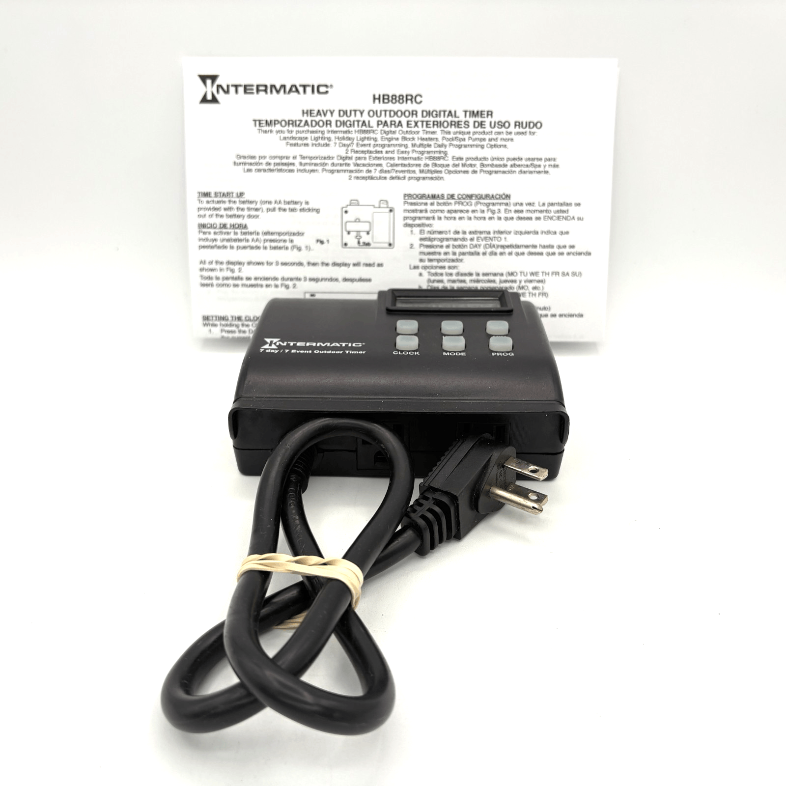 Intermatic 7 Day Event Raintight Programmable Timer Outdoor Digital HB88RC