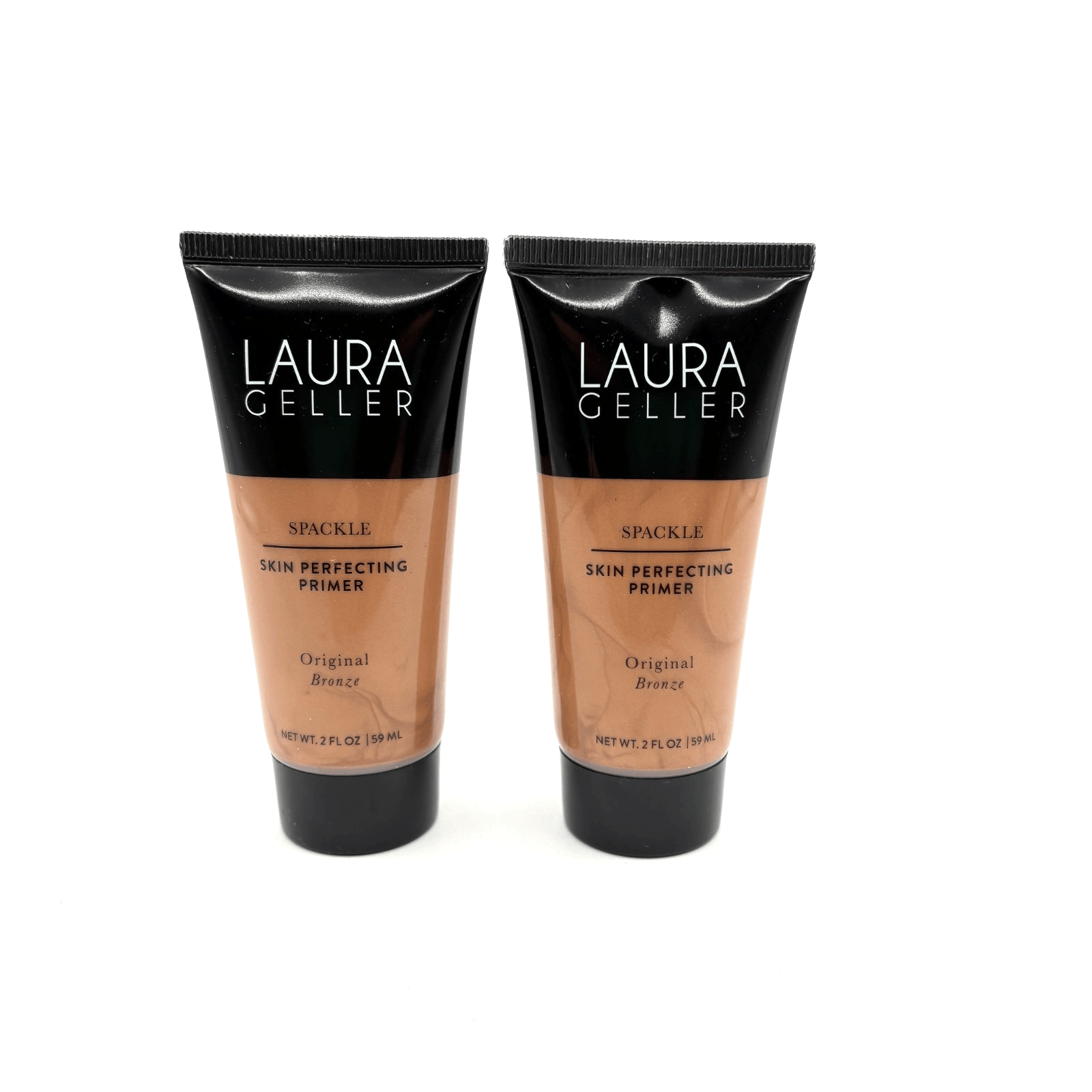 Lot of 2 New Sealed Laura Geller Spackle Skin Perfecting Primer Orig. Bronze 2oz