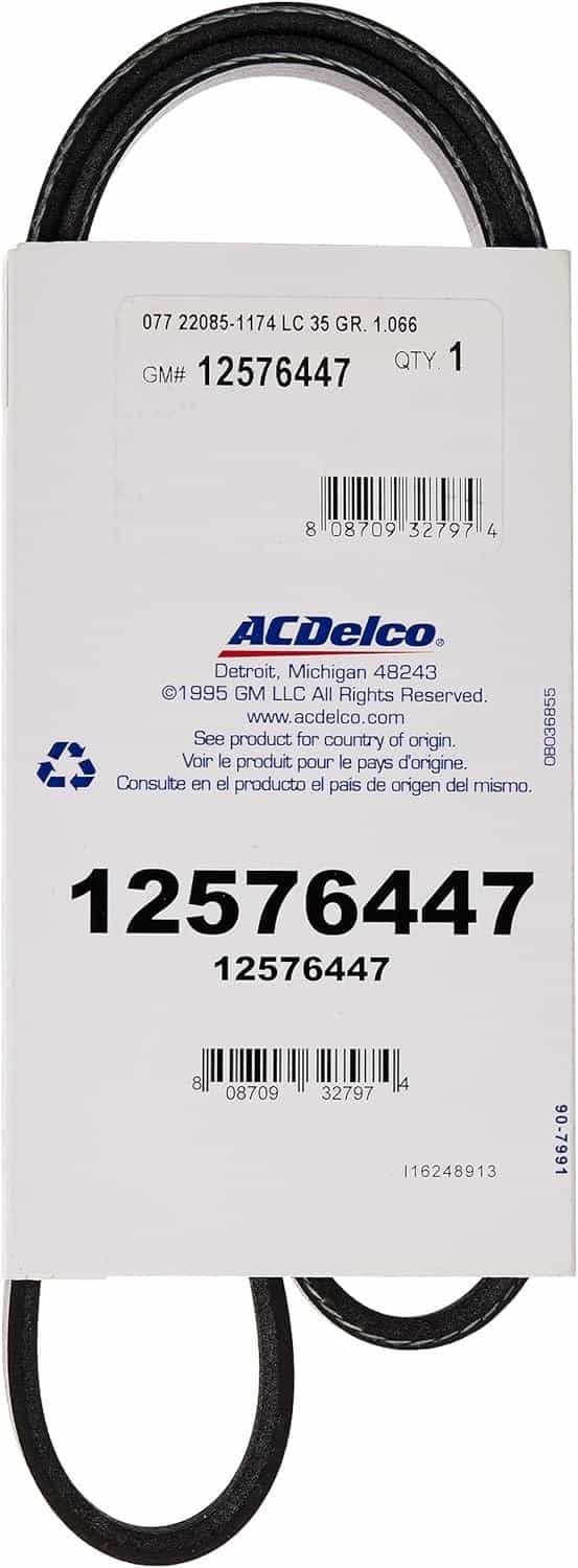 New Genuine GM ACDelco V-Ribbed Serpentine Belt 12576447 '99-'10 GM Trucks