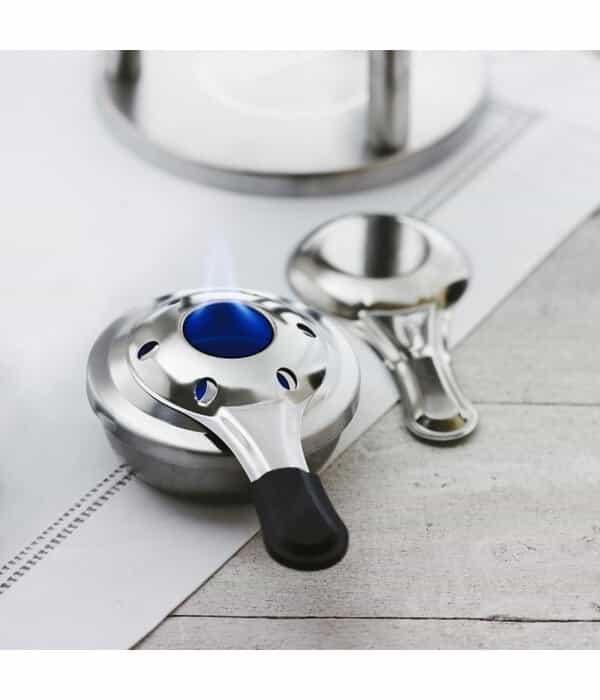 NIB Trudeau Maison Safety Fondue Burner for Gellied Fuel Only