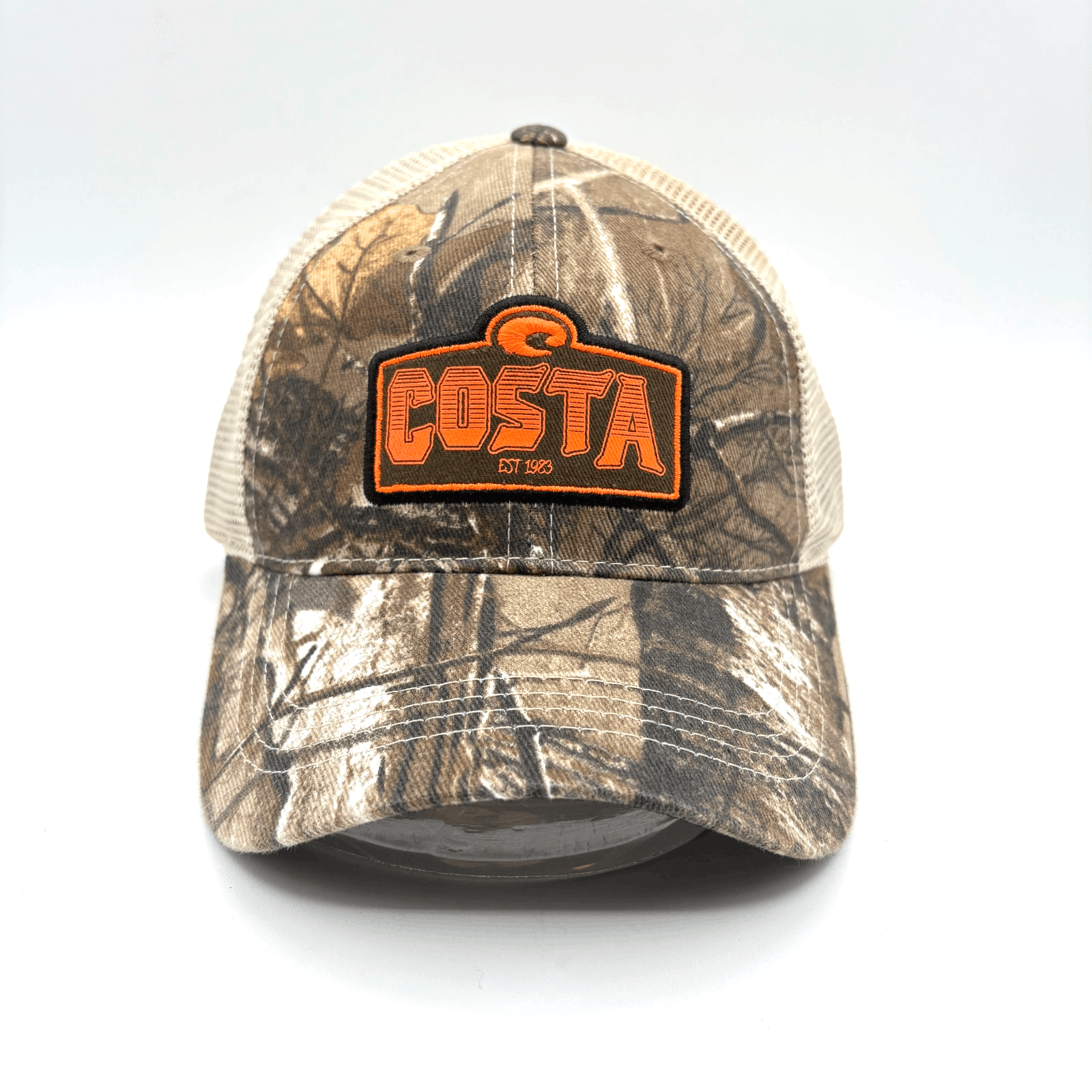 NWOT Costa Camouflage Tan Mesh Trucker Snapback Hunting Fishing Cap