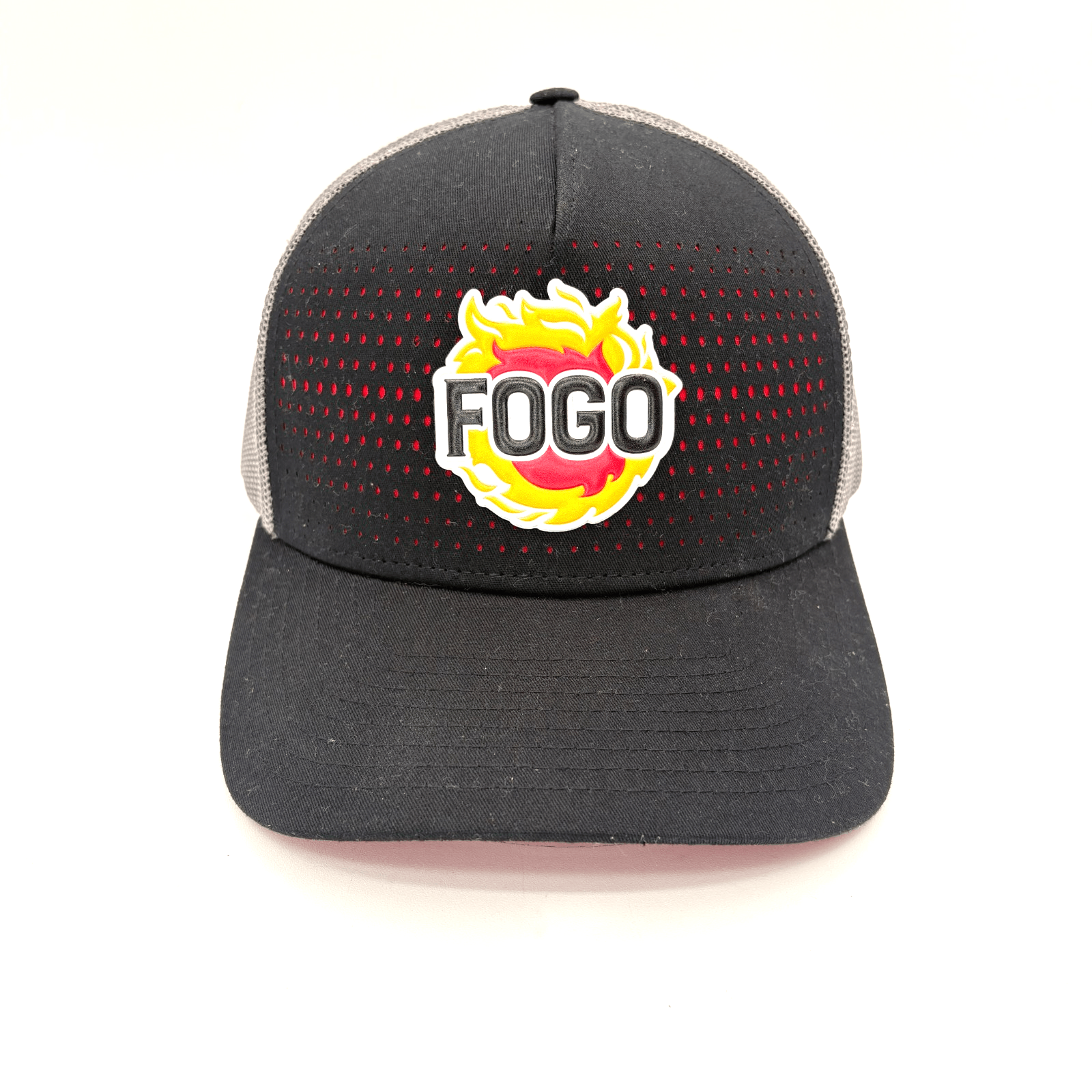 NWOT Richardson 163 Fogo Charcoal Black Mesh Trucker Snapback Cap