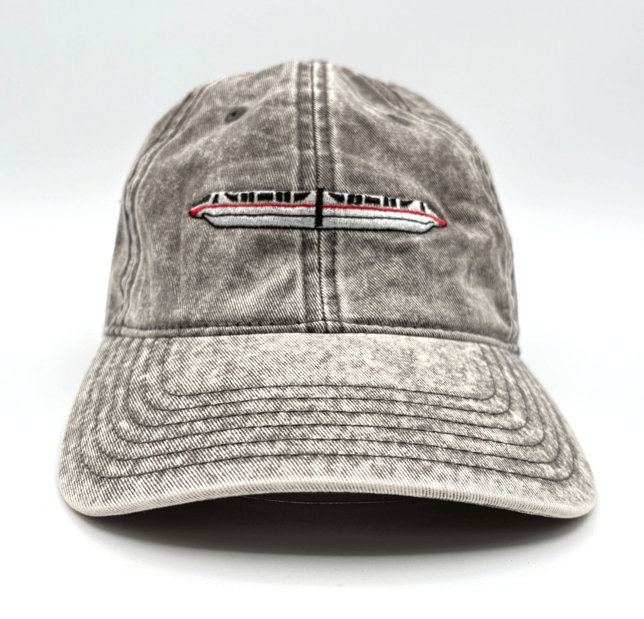OTTO Disney Monorail Distressed Gray Denim Adjustable Cap