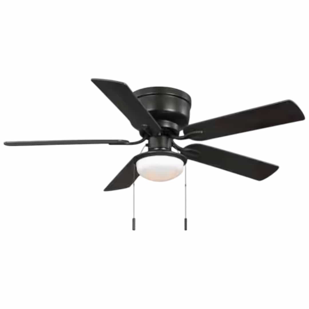 Hampton Bay 59043 Colton 52 Indoor Flat Bronze Low Profile