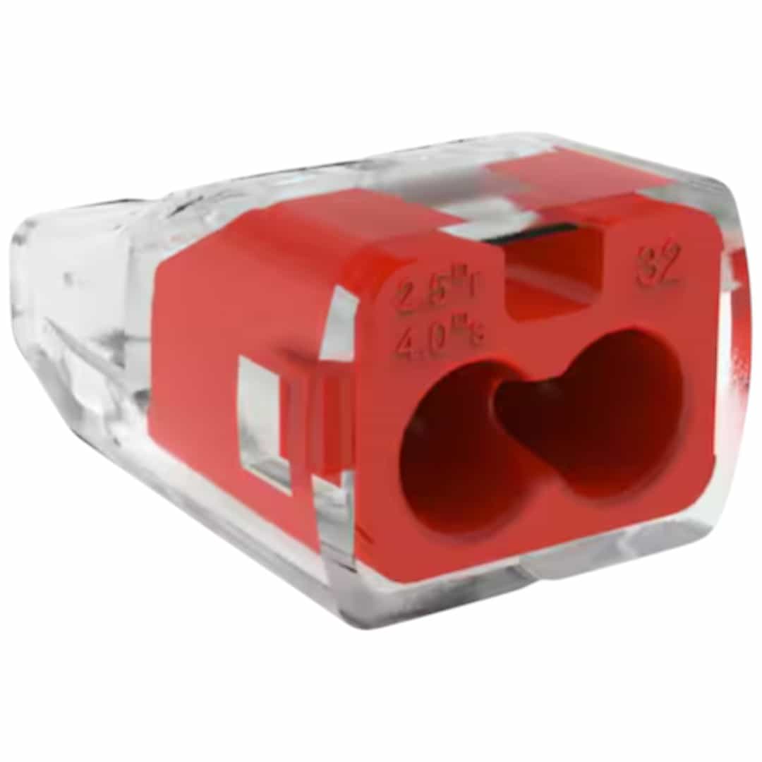 IDEAL 30-1032J 2-Port In-Sure Push-In Wire Connector, Red (300-Jar)