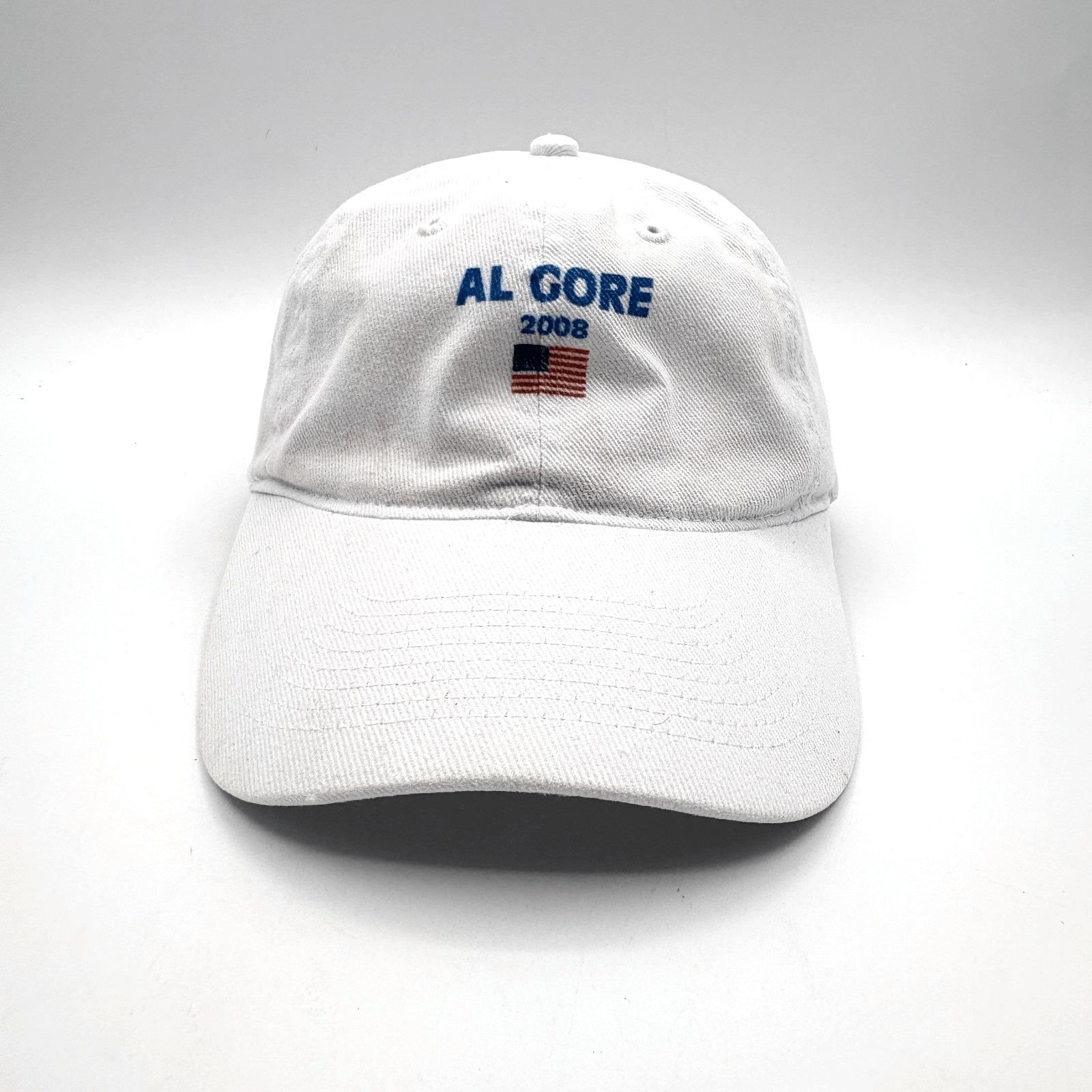 Vintage Unique Otto Al Gore 2008 White Adjustable Cap