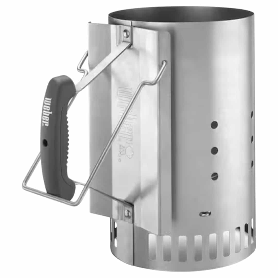 Weber 7416 12.7 Inch Rapidfire Chimney Charcoal Starter for Use With Charcoal Grills