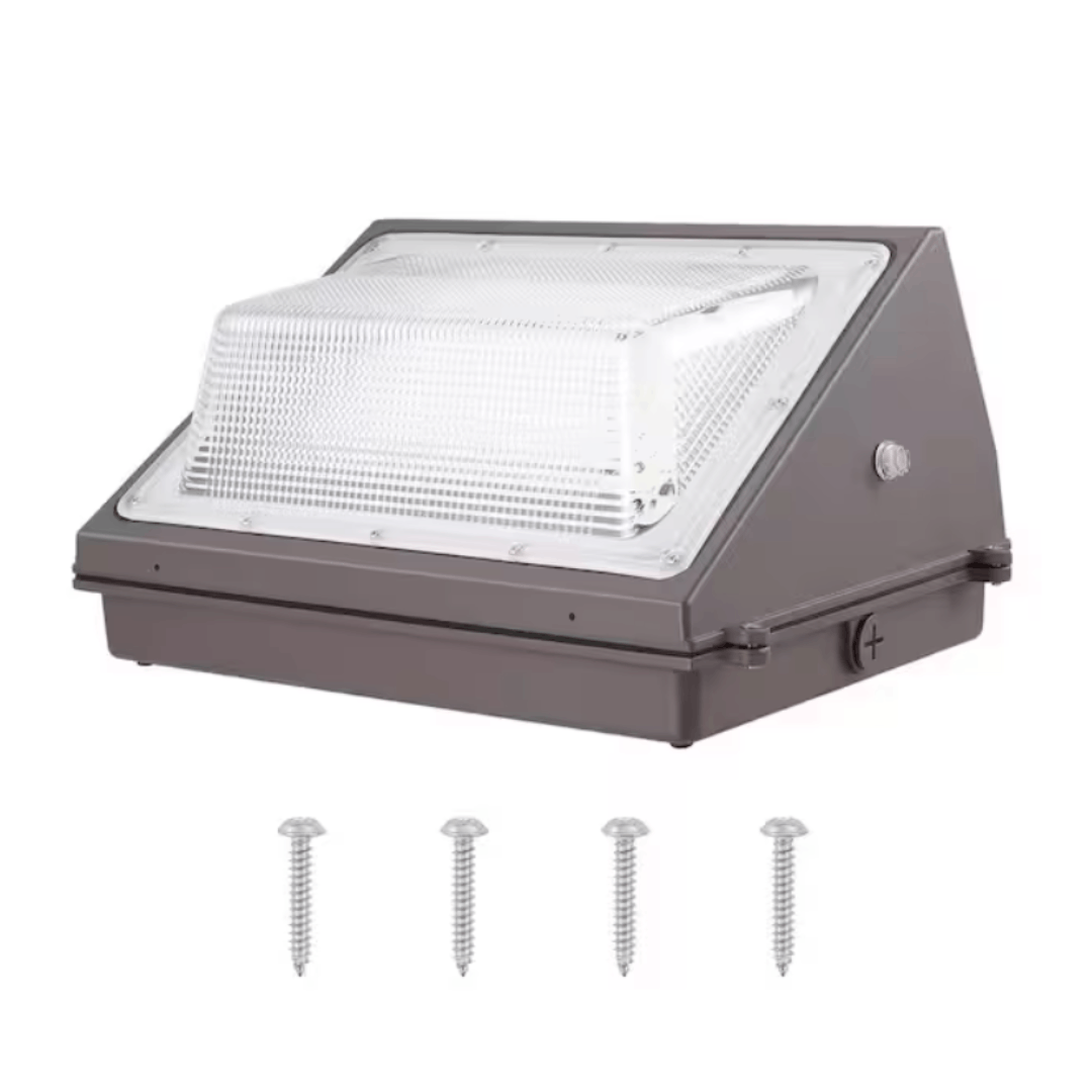 SVOPES JXLEDBD120W1MJE74V6-V1225 LED Wall Pack Lights, 120 W 11000 LM, 5000 K Commercial Outdoor Security Lighting, Intelligent Light Sensing, 240 LED