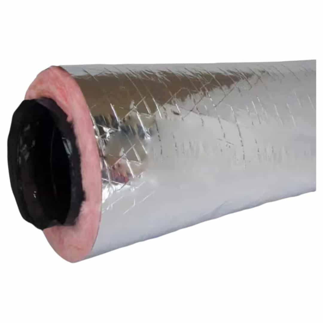 Everbilt 13602504E 4 in. x 25 ft. Insulated Flexible Duct R6 Silver Jacket