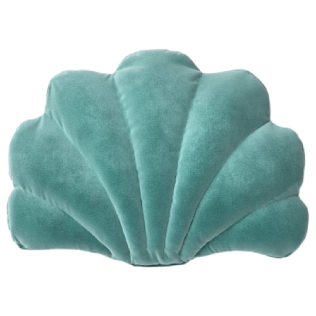 Threshold 93564508 20"x15" Shell Outdoor Novelty Plush Pillow Green