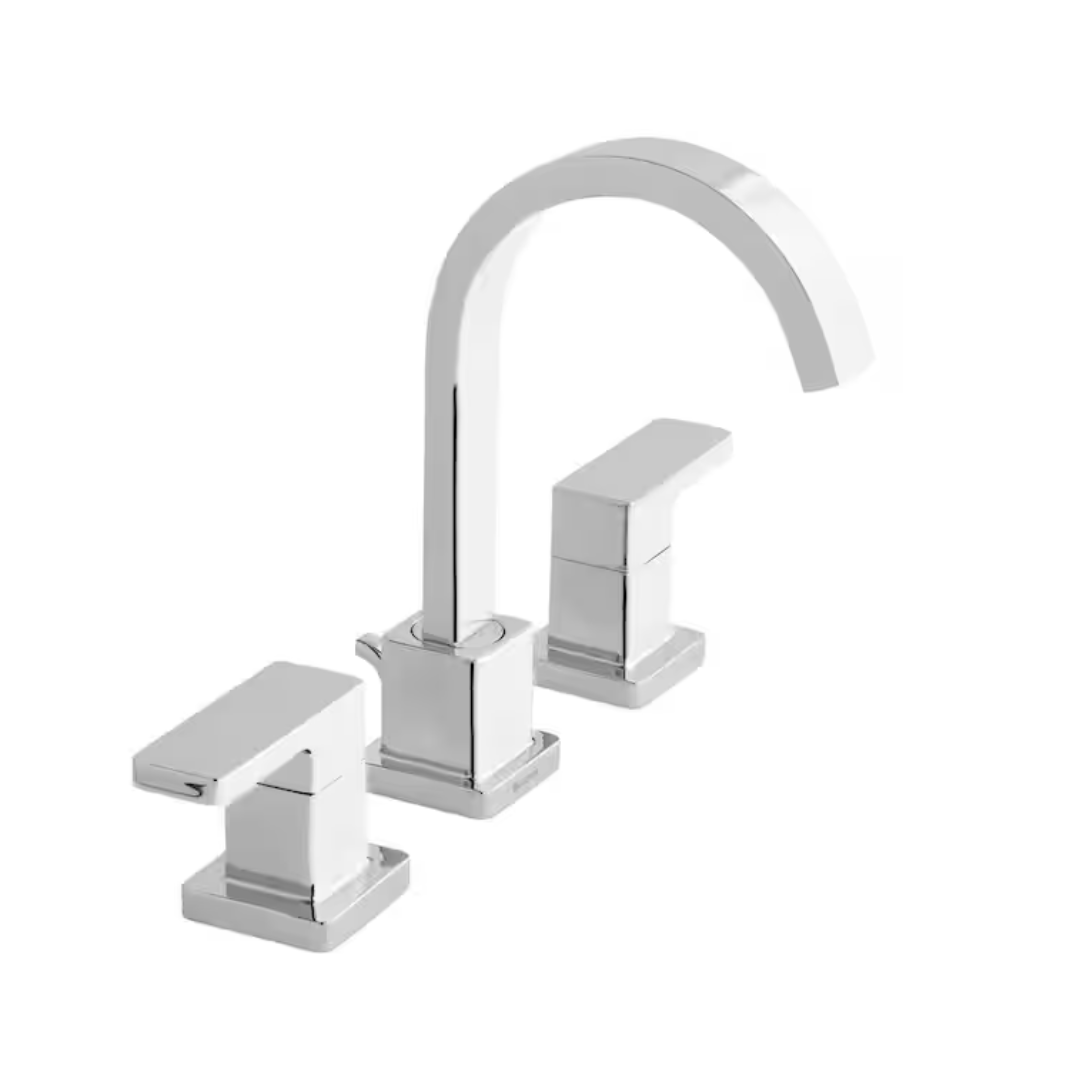 Glacier Bay HD67427W-6001 Marx 8 in. Widespread Double-Handle High-Arc Bathroom Faucet in Polished Chrome