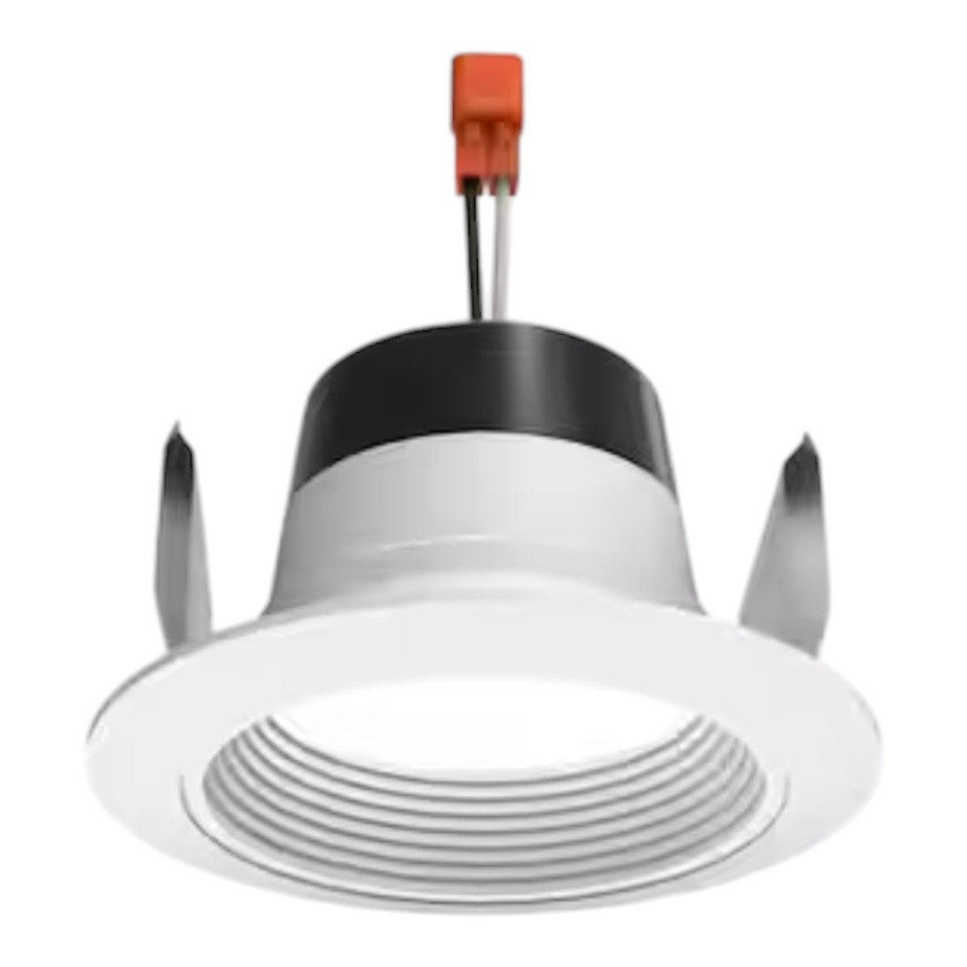 Juno 4RLD G4 06LM 30K 90CRI 120 FRPC WWH M6 Contractor Select 4RLD G4 4 in. White Integrated LED 3000K 600 Lumens Recessed Trim