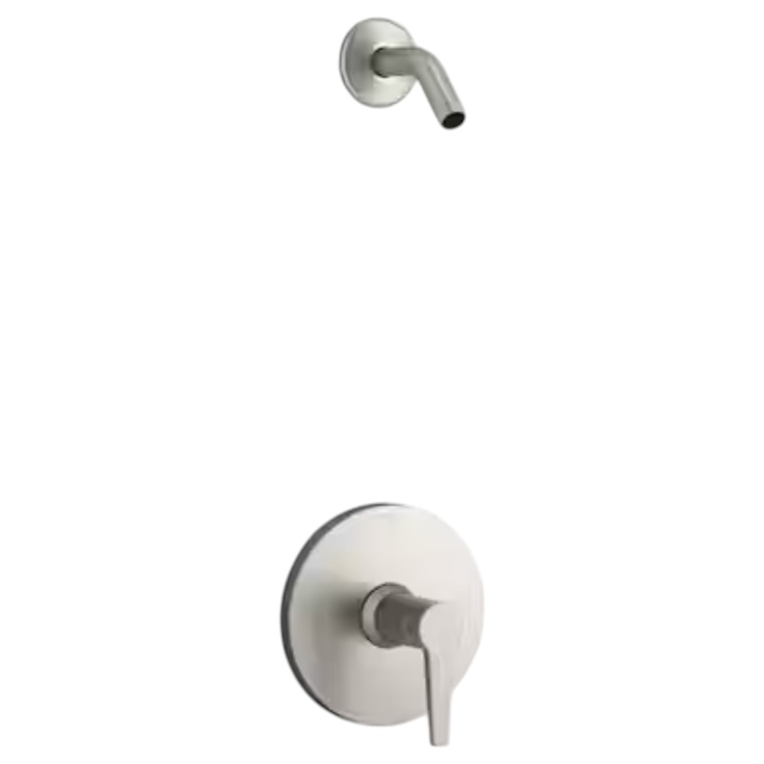 KOHLER TLS97077-4-BN Pitch 1-Handle Shower Trim Kit in Vibrant Brushed Nickel (Valve Not Included)