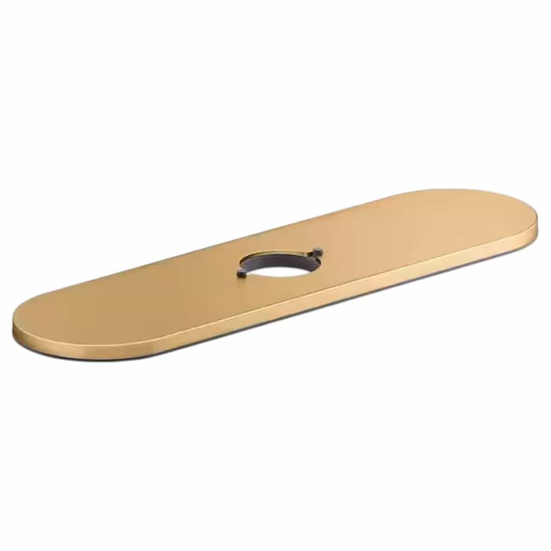 KOHLER 24461-2MB Tone 2.94 in. D x 10.44 in W Metal Escutcheon in Vibrant Brushed Modern Brass