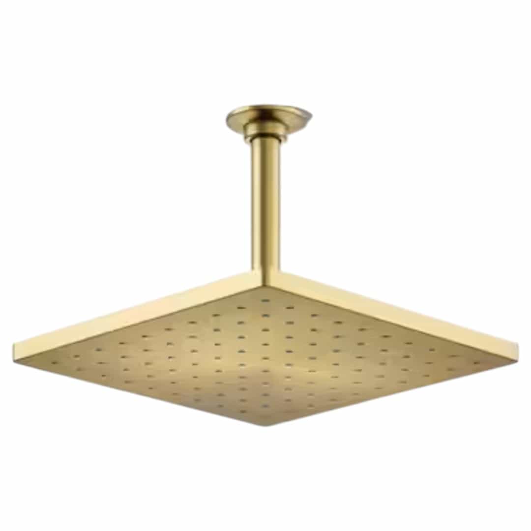 KOHLER 26149-2MB Honesty 1-Spray Patterns with 2.5 GPM 10 in. Wall Mount Fixed Shower Head in Vibrant Brushed Moderne Brass